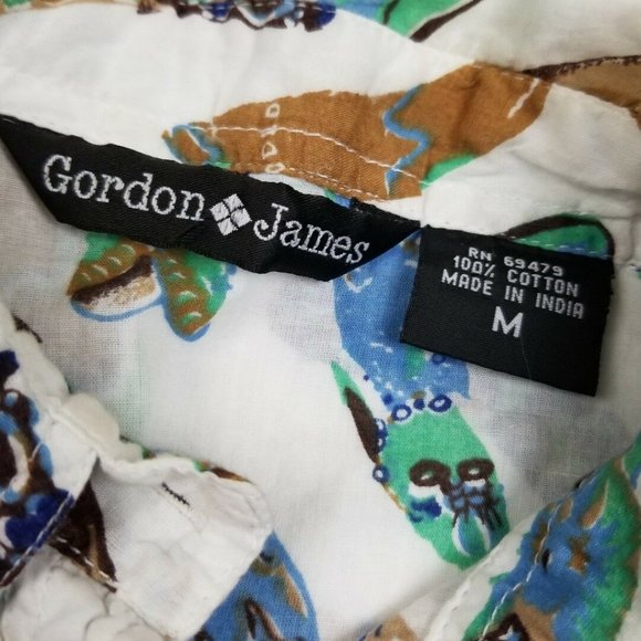 Gordon James Women's Cowboy Boot Graphic Button Up Longsleeve Shirt Size Medium - Picture 2 of 4